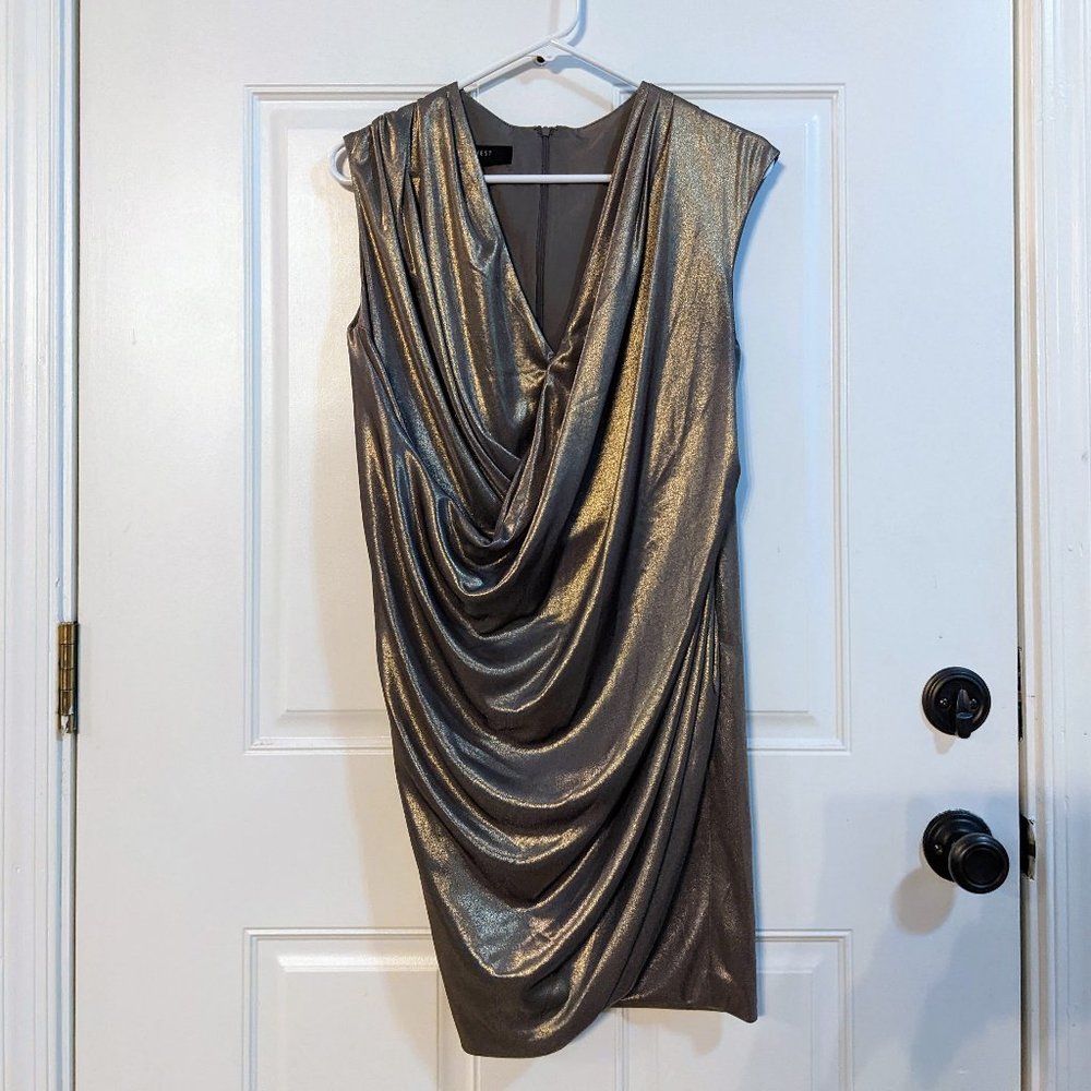 Gold cocktail dress